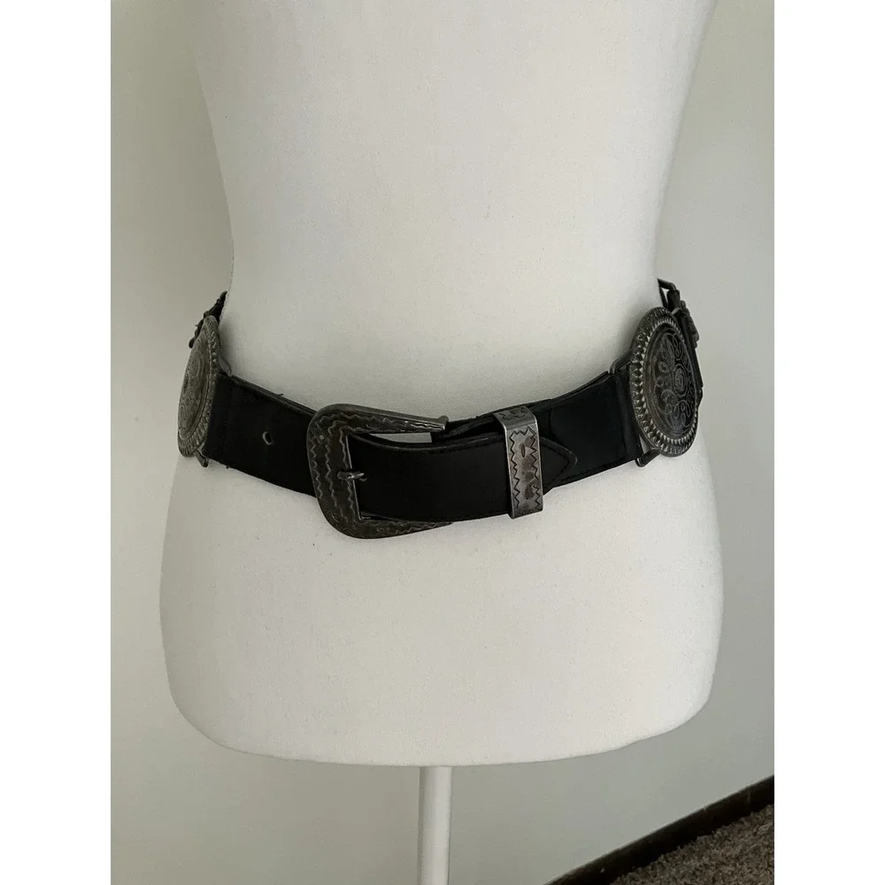 Avignon Western Concho Belt 415 Measures 30 Inches / Small Boho Cowgirl